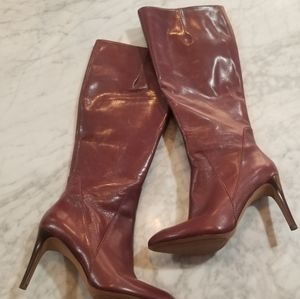 Nine west knee high boots in purple mauve